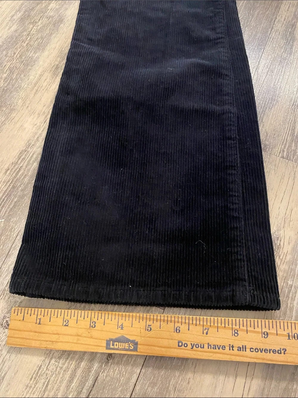 Wrangler Corduroy Westward 626 Black High Rise Boot Pants W32 L31